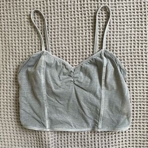 A&F Criss-cross Back Crop Top